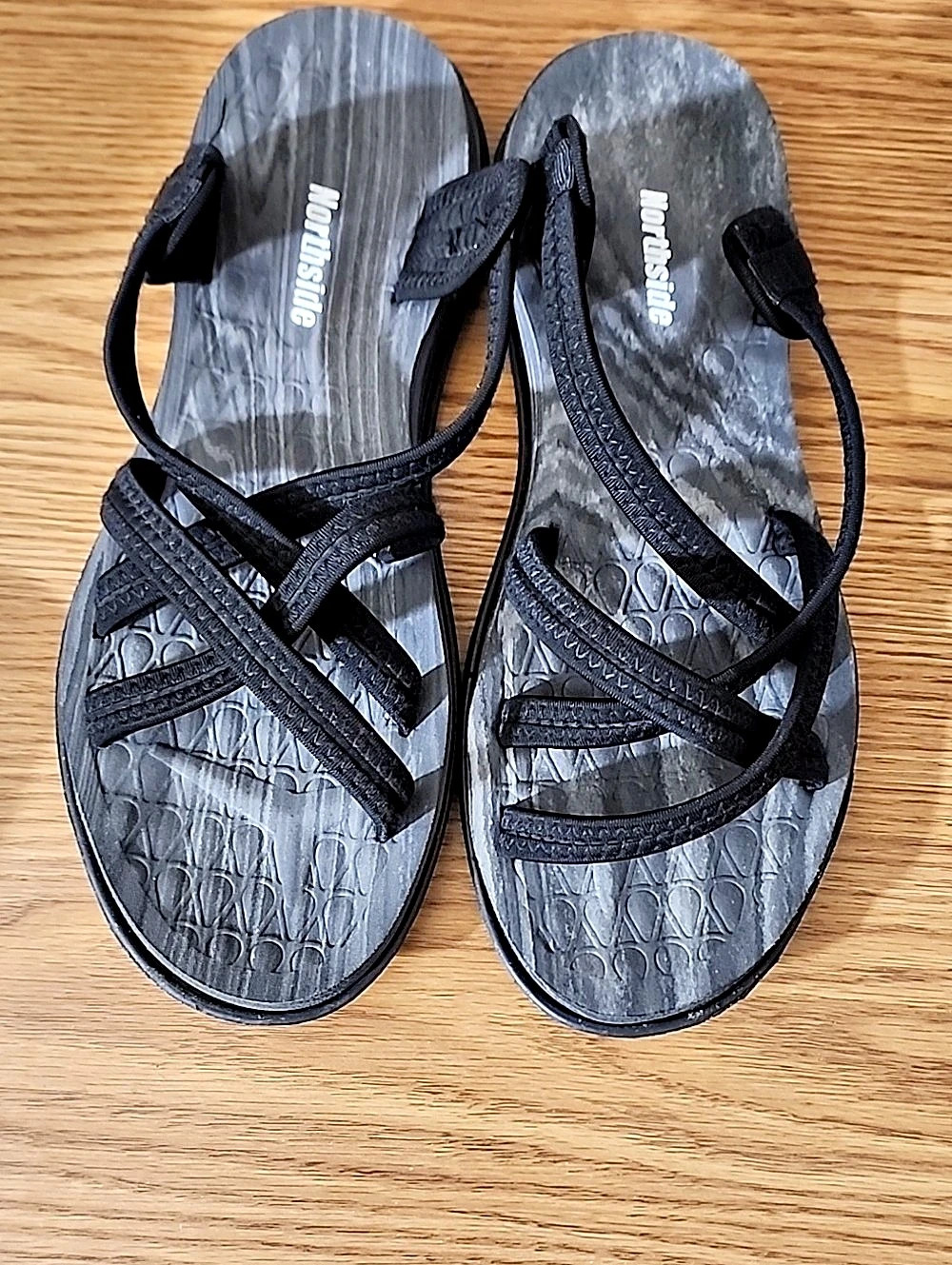 Northside Riverside Lite Women's Black Strappy Sandals EU 40, Size 9-9.5